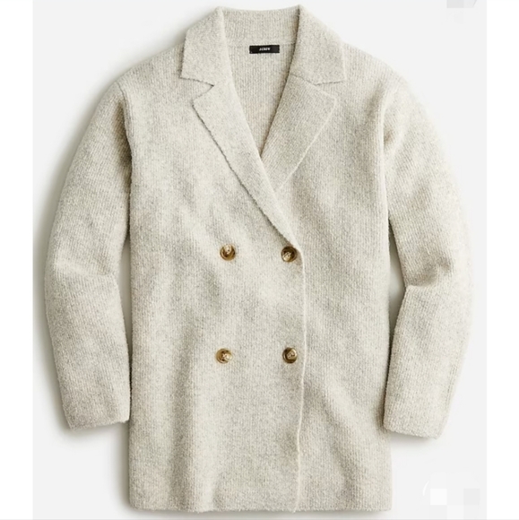 J. Crew Jackets & Coats Jcrew Wool Boucle Double Breasted Sweater